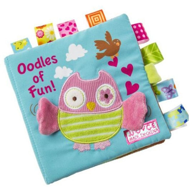 Baby Soft Cloth Book monkey /dog /owl animals style Fabric Book Infant Baby Early Education Cloth Books