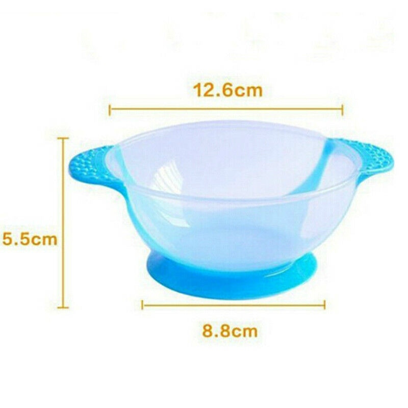 Baby Feeding Set Sucker Bowl Spoon Temperature Sensing Baby Tableware Learning Dishes Assist Food Bowl Children Feeding Bowl