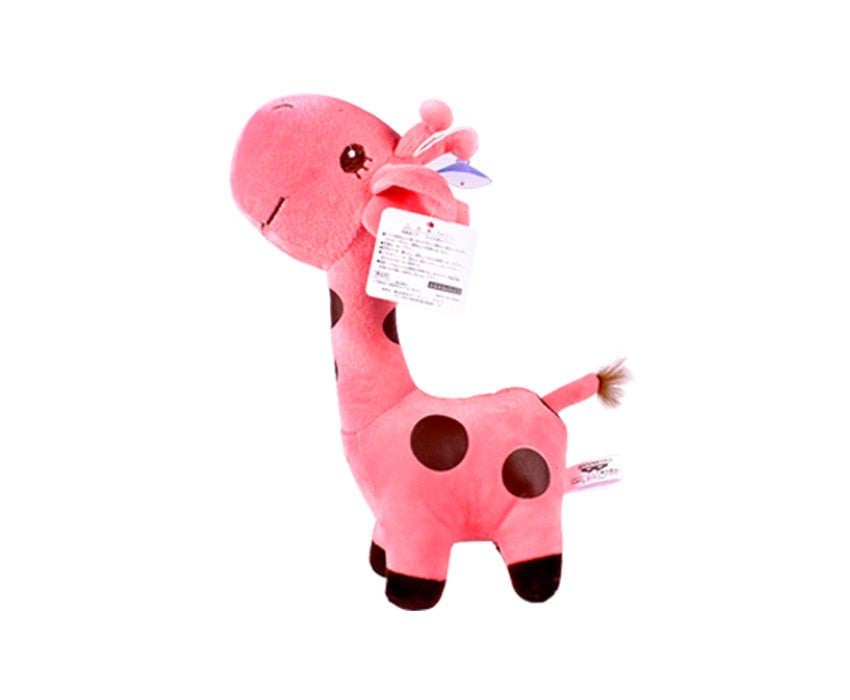 18cm Cute Giraffe Plush Toy Pendant Soft Deer Stuffed Cartoon Animals Doll Baby Kids Toys Christmas Birthday Colorful Gifts