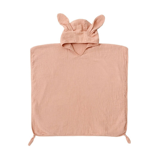 Hooded Towel Soft Color Bath Poncho for Babies Kids 0-4Years Swim Beach Accs